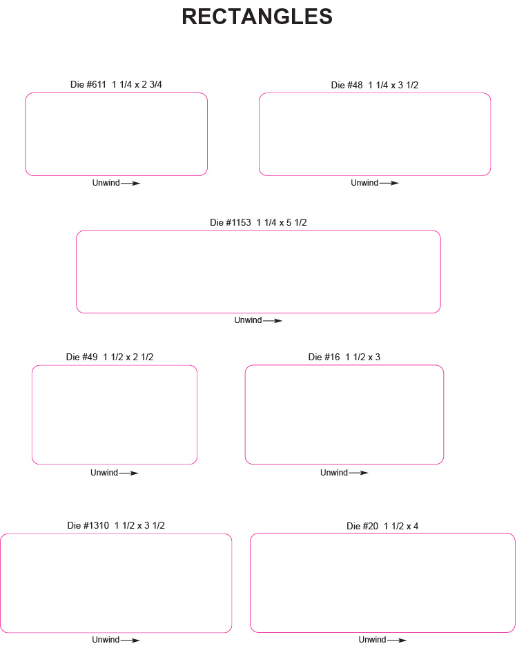Rectangle Labels | Print San Diego