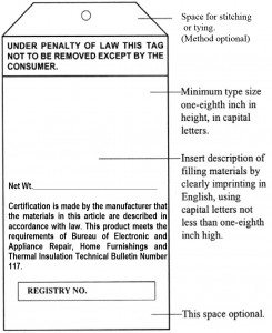 California Bureau Of Home Furnishings And Thermal Insulation - Rules And Regulations