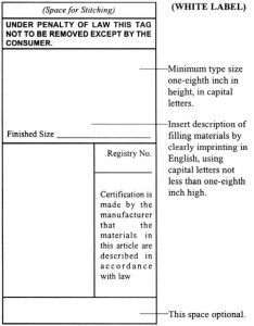 California Bureau Of Home Furnishings And Thermal Insulation - Rules And Regulations